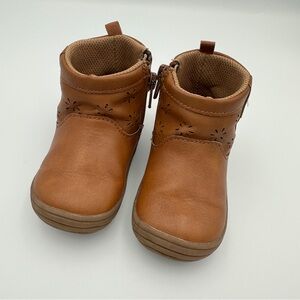 Stride Rite Irina Bootie Brown Baby Size 5 Medium Ankle Boots Zipper Casual